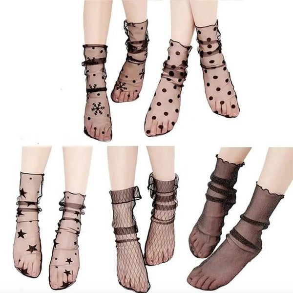 Sokken met Zijde-look (3 Stuks)