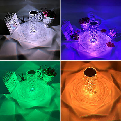 Elegante Kristallen Lamp met 3 Kleuren