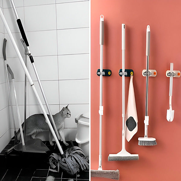 Wandhouder voor Schoonmaakspullen (3 Stuks)