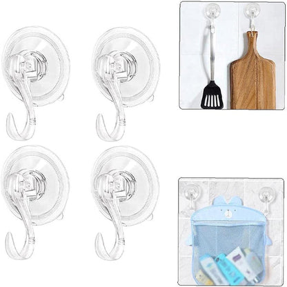 Transparante Zuignaphouder (4 Stuks)