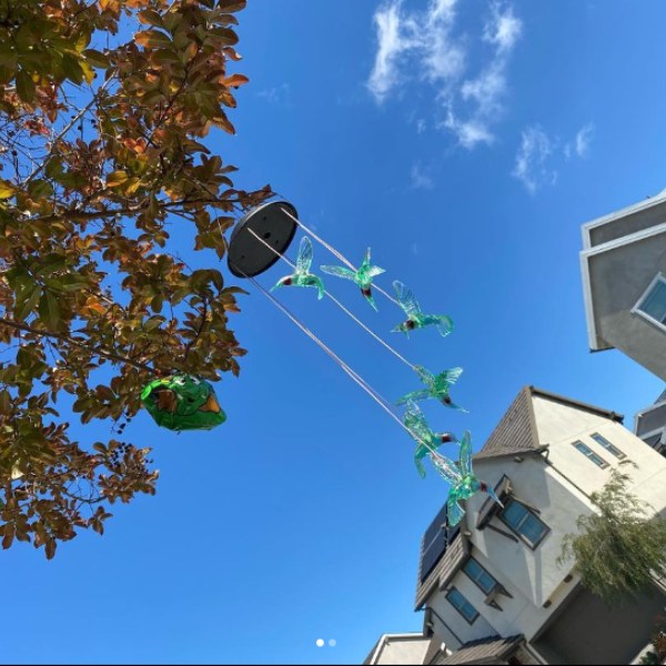 Windklokkenspel op Zonne-energie met Kleurverandering