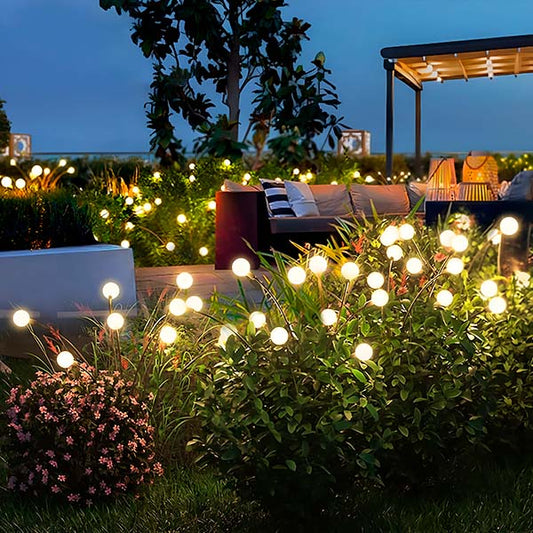 Zonnetuinlamp met 6 Gloeilampen