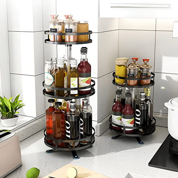 Draaibare Metalen Organizer met 3 Schappen