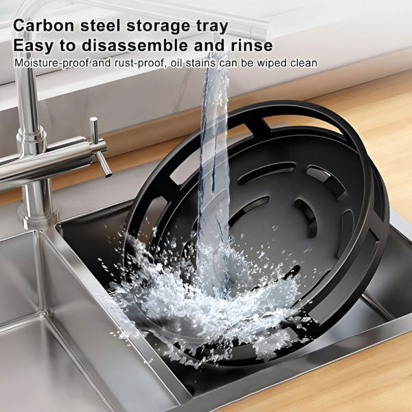 Draaibare Metalen Organizer met 3 Schappen