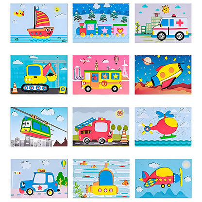 3d Muurstickers van Eva-schuim (Set van 12)
