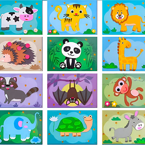 3d Muurstickers van Eva-schuim (Set van 12)