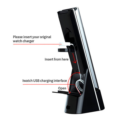 Universeel 3-in-1 Oplaadstation voor Draadloos Opladen
