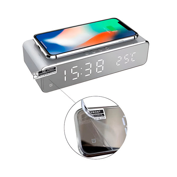 Praktische 3-in-1 Oplader met Display voor Tijd en Temperatuur