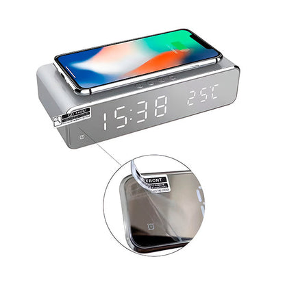 Praktische 3-in-1 Oplader met Display voor Tijd en Temperatuur