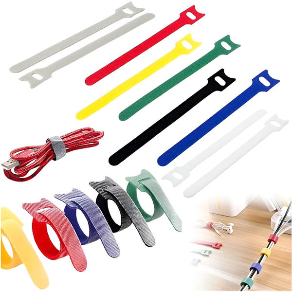 Herbruikbare Klittenband Kabelbinders (50 Stuks)