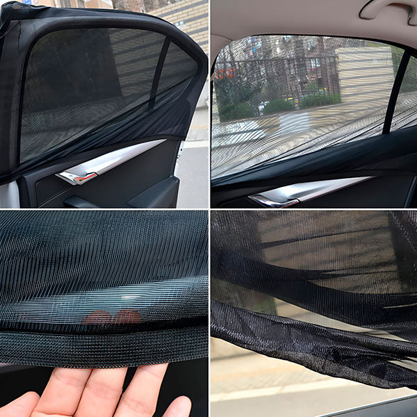 Auto Zonwering met Eenvoudige Bevestiging (4 Stuks)