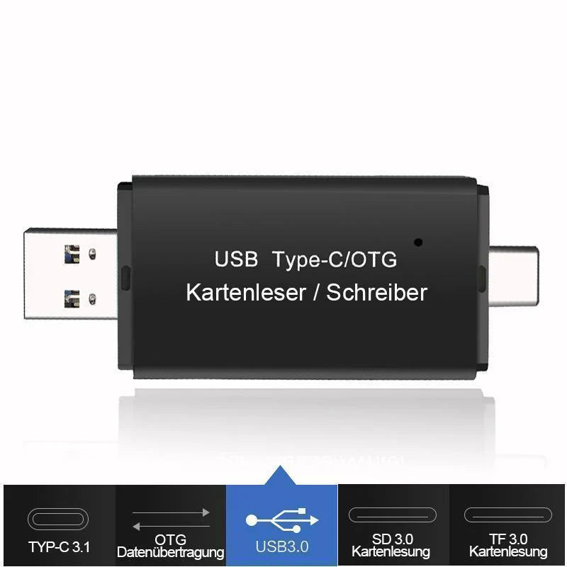 Universele Usb-c & Micro-usb Kaartlezer