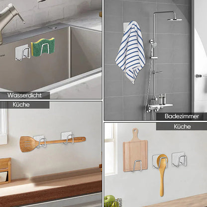 Schap voor Sponzen met Waterafvoer (4 Stuks)