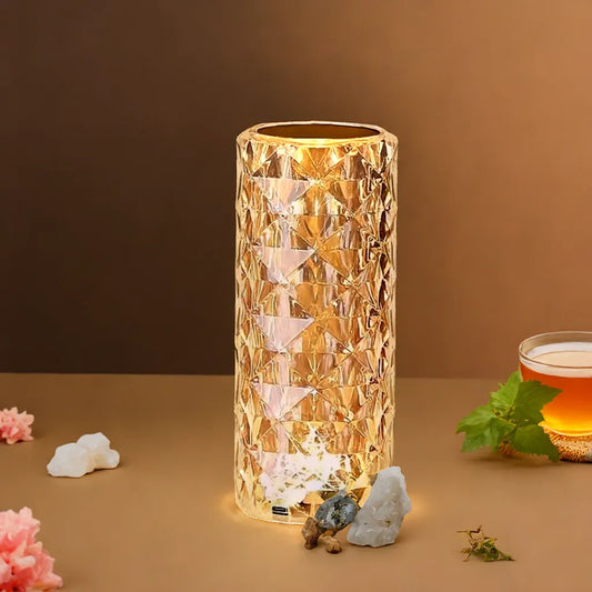 Elegante Kristallen Lamp met 3 Kleuren