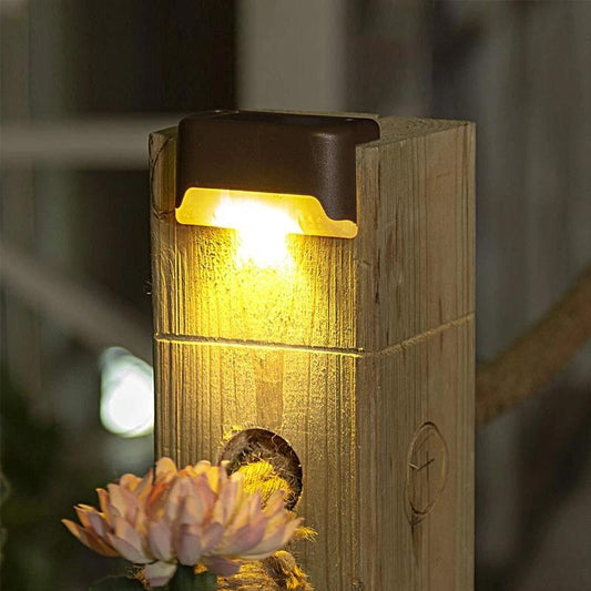 Zonnige Led-tuinlamp met Bewegingsmelder (4 Stuks)
